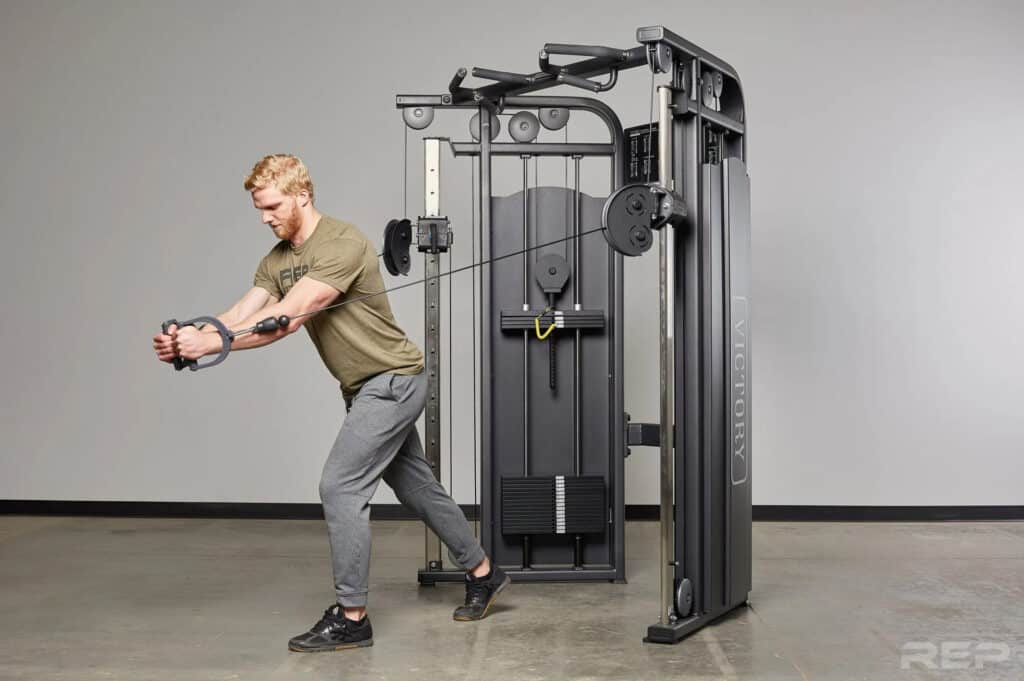 Rep Fitness REP FT-5000 Functional Trainer with a user 5