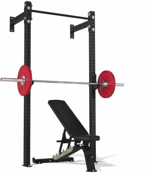American Barbell Garage Gym Rack with a bench
