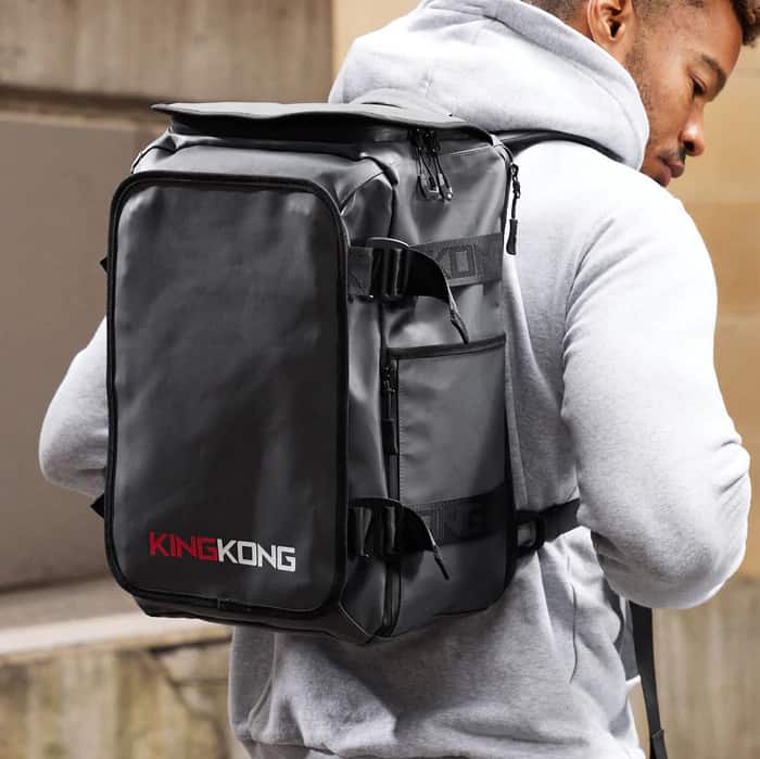 King Kong Apparel Zone 25 Backpack with an athlete 1
