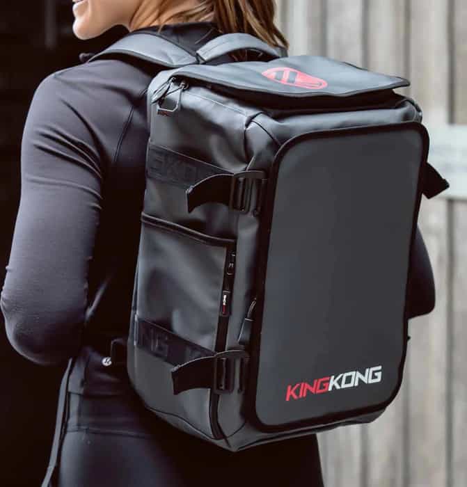 King Kong Apparel Zone 25 Backpack with an athlete 4